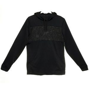 Nike Men's Therma Fleece Dri-Fit GFX2 Black Pullover Hoodie Size Medium